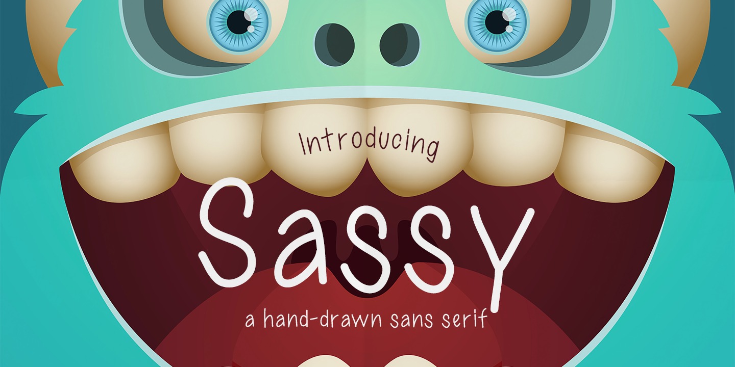 Sassy Font preview